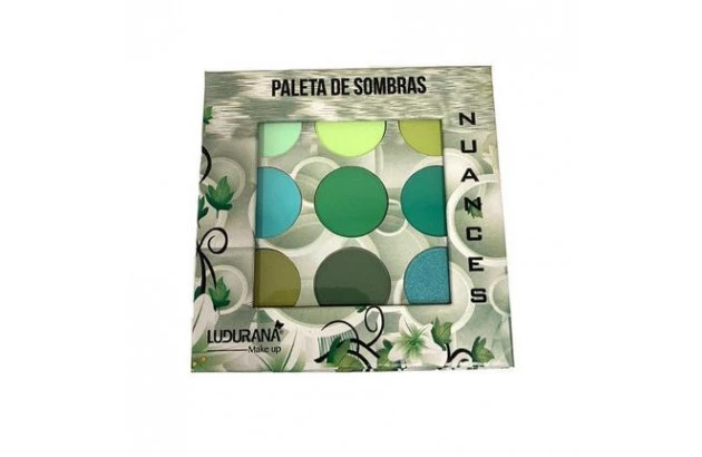 Paleta de Sombras Nuances Verde Ludurana