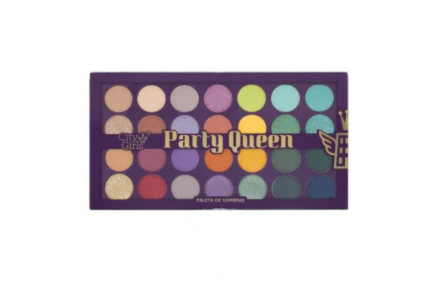 Paleta de Sombras Party Queen 28 Cores City Girls