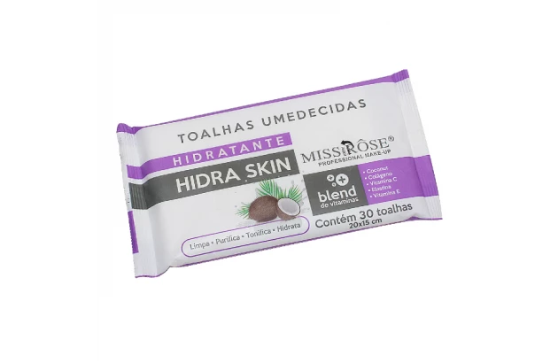 Toalhas Umedecidas Hidratante Hidra Skin Miss Rôse